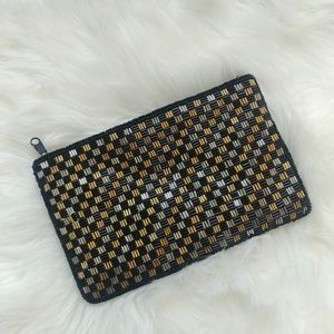 Black beaded bag